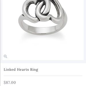 James avery linked hearts ring